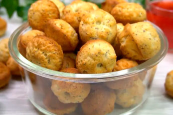 Легкие, воздушные кексы с лимоном