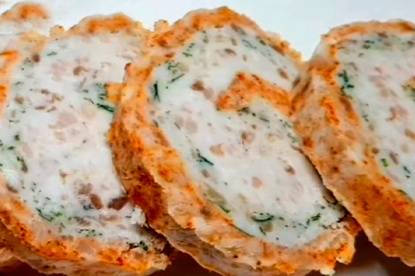 Рулет из сала - очень вкусно!