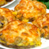 Биточки из мяса с грибами с румяной сырной корочкой