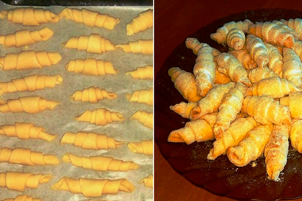 Рецепт песочных рогаликов: рассыпчатые и хрустящие!