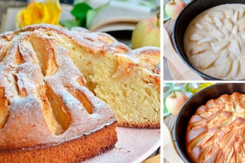 Яблочный пирог из детства: такие бабушка пекла