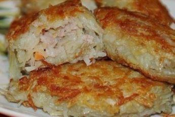 Картофельные зразы с мясным фаршем
